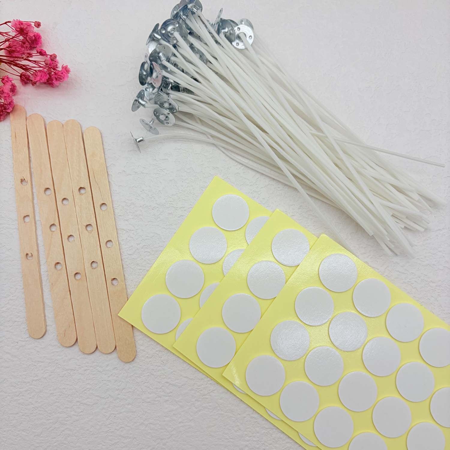 1 SET Candle Making DIY Kits S - огляд і ціна Wood Wick Tab Set