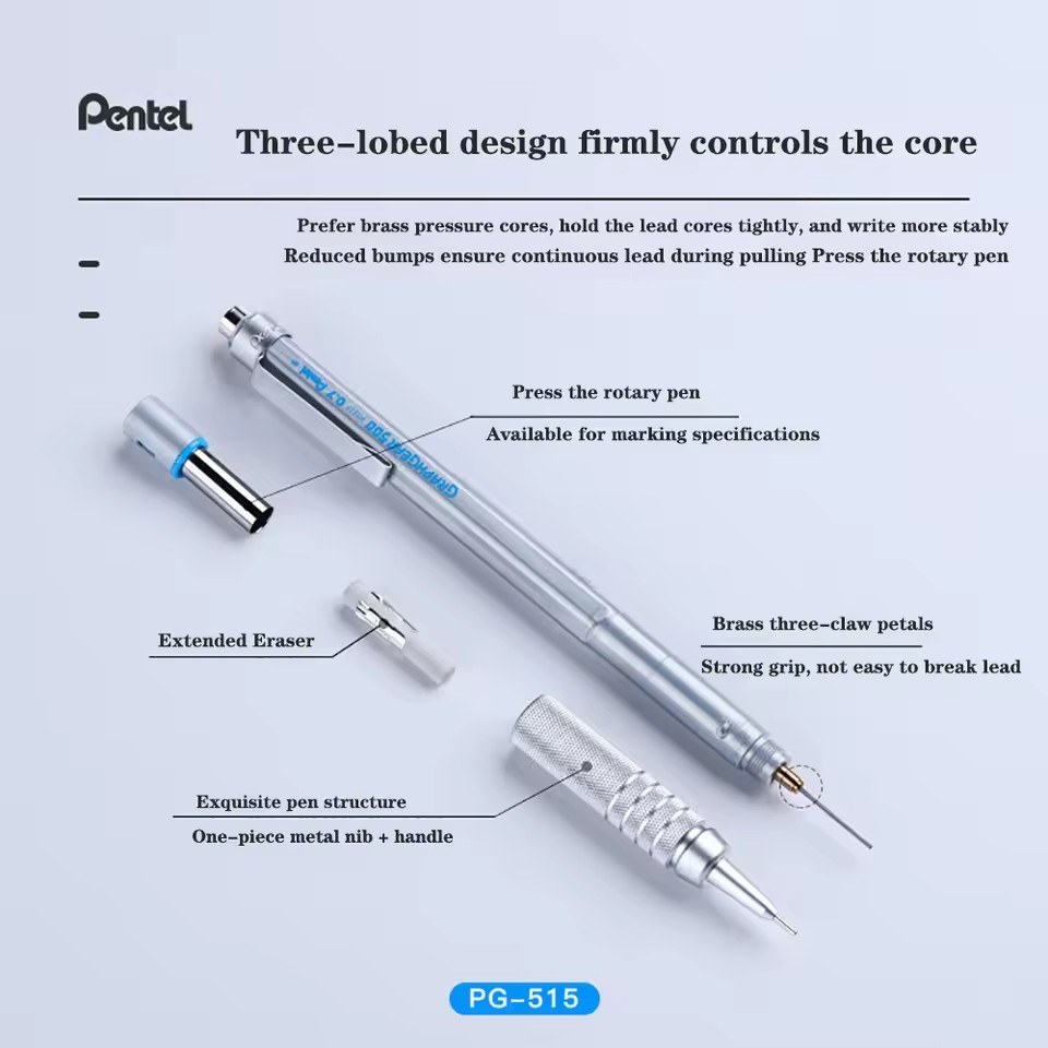 Japan Pentel Graph Gear Drafti - огляд і ціна Pentel Pen Energel