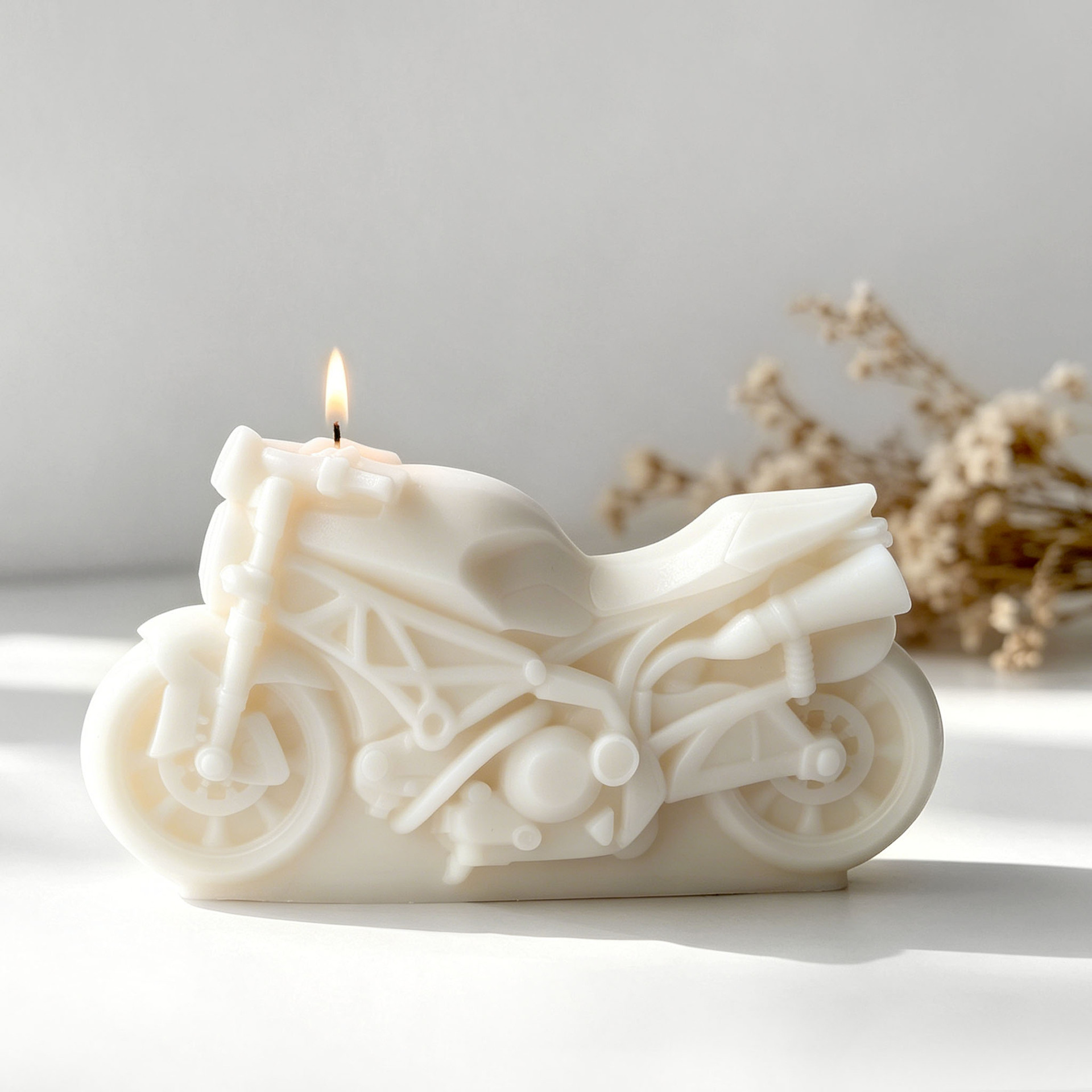 Motorcycle Design Candle Silic - огляд і ціна Candle Supplies Store