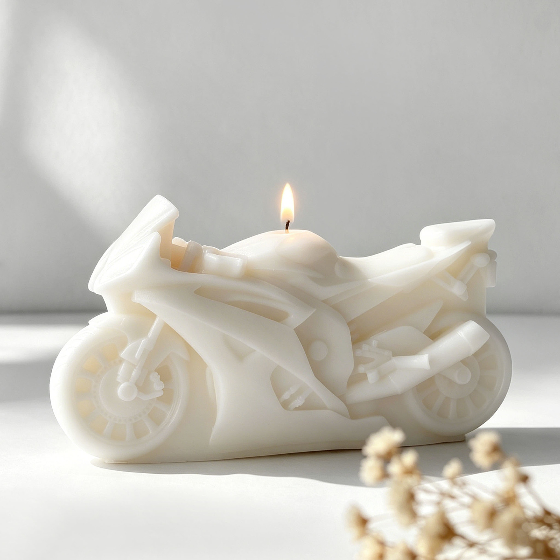 Motorcycle Design Candle Silic - огляд і ціна Candle Supplies Store