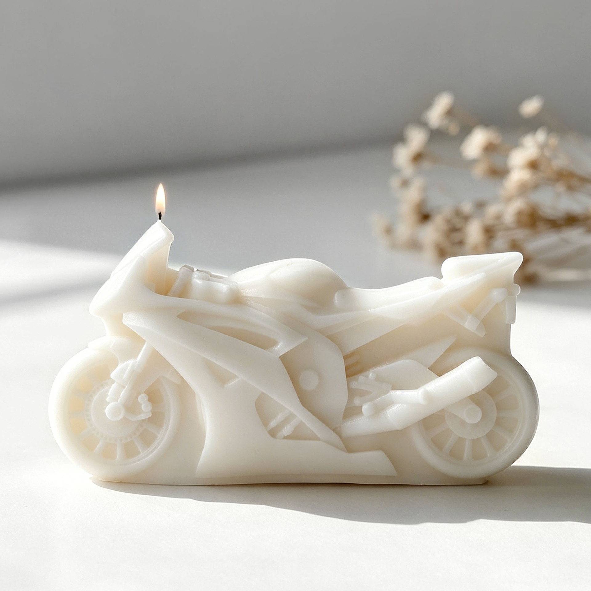 Motorcycle Design Candle Silic - огляд і ціна Candle Supplies Store